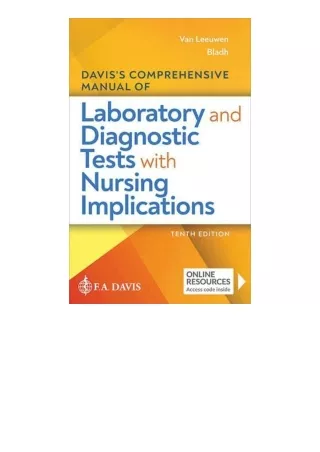 Ebook Download Daviss Comprehensive Manual Of Laboratory And Diagnostic Tests Wi