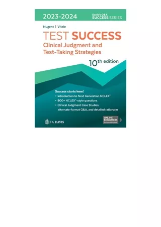 Download Test Success Clinical Judgment And Test Taking Strategies For Ipad