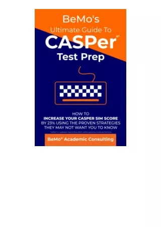 Pdf Read Online Bemos Ultimate Guide To Casper Test Prep How To Increase Your Ca