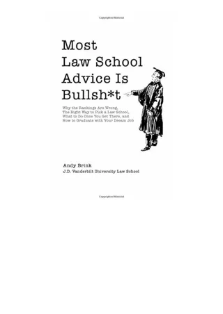 Kindle Online Pdf Most Law School Advice Is Bullsh T Why The Rankings Are Wrong