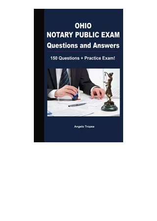 Pdf Read Online Ohio Notary Public Exam Questions And Answers 150 Questions   Pr