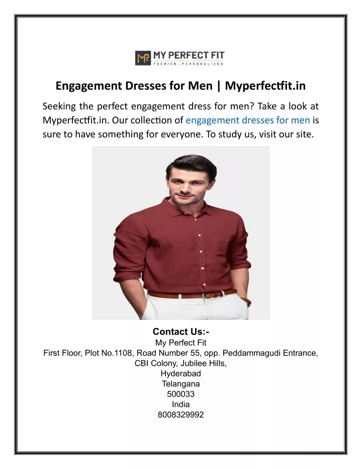 engagement dresses for men myperfectfit in