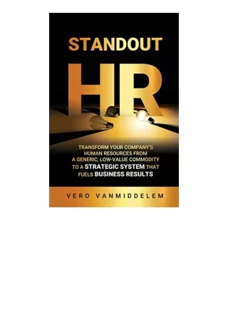 Download Pdf Standout Hr Transform Your Companys Human Resources From A Generic