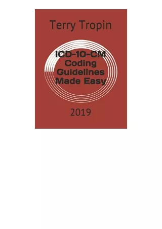 Ebook Download Icd 10 Cm Coding Guidelines Made Easy 2019 Unlimited