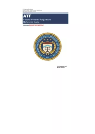 Kindle Online Pdf Federal Firearms Regulations Reference Guide Atf Pub 53004 Ful