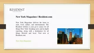 New York Magazines - Resident.com