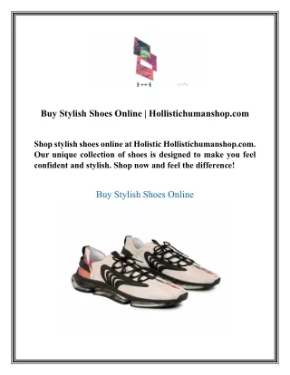 Buy Stylish Shoes Online  Hollistichumanshop
