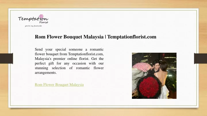 rom flower bouquet malaysia temptationflorist com