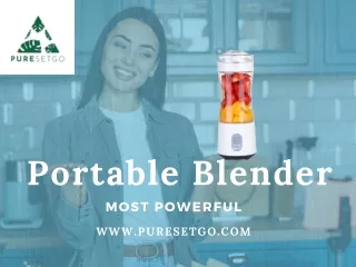 Fresh Juice Portable Blender  at Pure Set Go