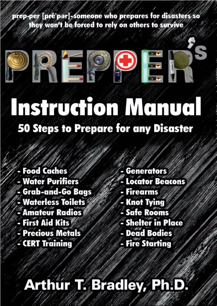 prepper s instruction manual 50 steps to prepare