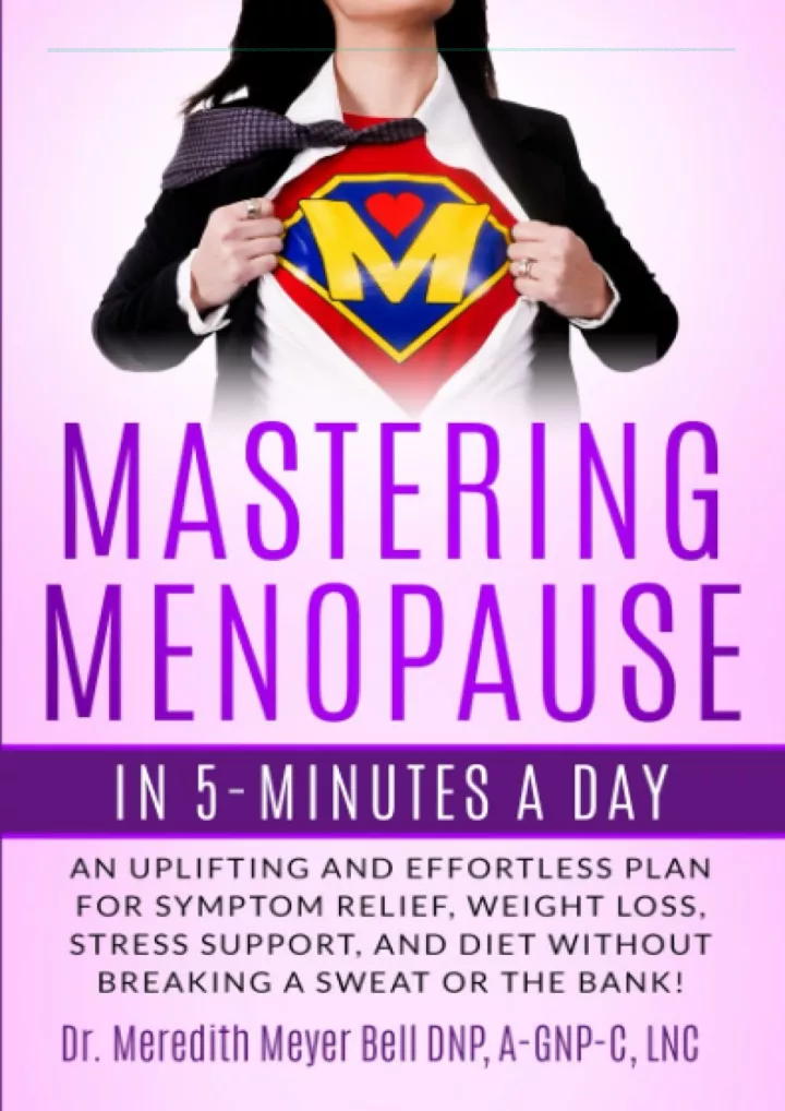 mastering menopause in 5 minutes a day uplifting