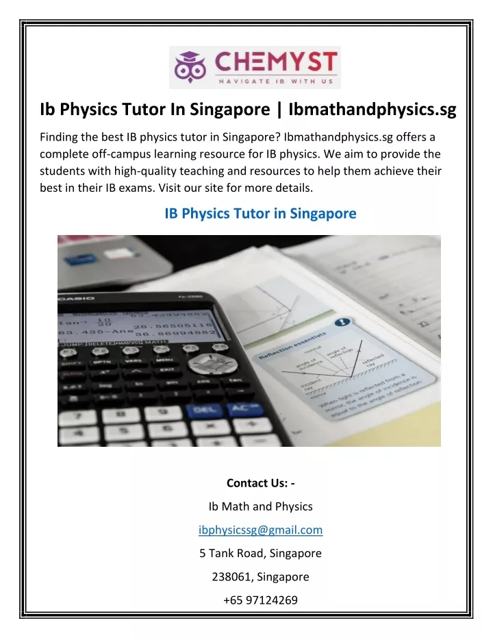 ib physics tutor in singapore ibmathandphysics sg