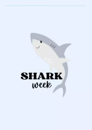 [PDF] READ Free 'SHARK WEEK' Period Journal by Just Sharon | Period Tracker & Un