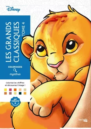 DOWNLOAD [PDF] Coloriages mystères Disney - Les Grands classiques Tome 4 kindle