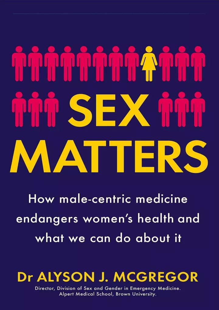 sex matters how male centric medicine endangers