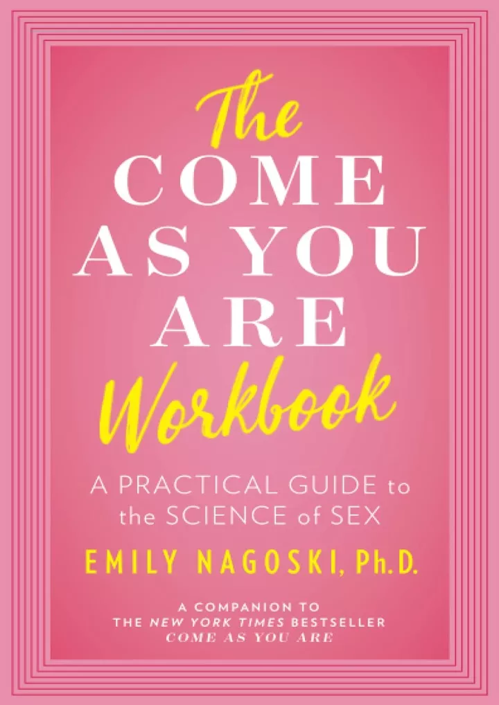 the come as you are workbook a practical guide