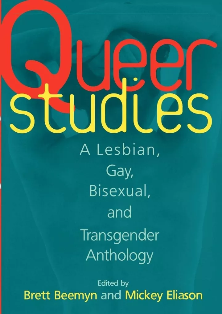 PPT - READ [PDF] Queer Studies: A Lesbian, Gay, Bisexual, And ...