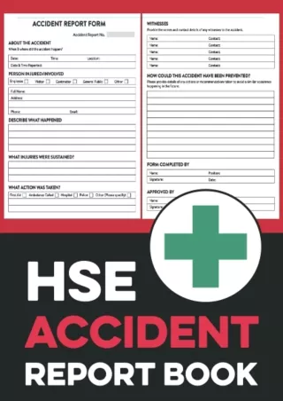 [PDF] READ Free HSE Accident Report Book: A5 Accident & Incident Record Log Book