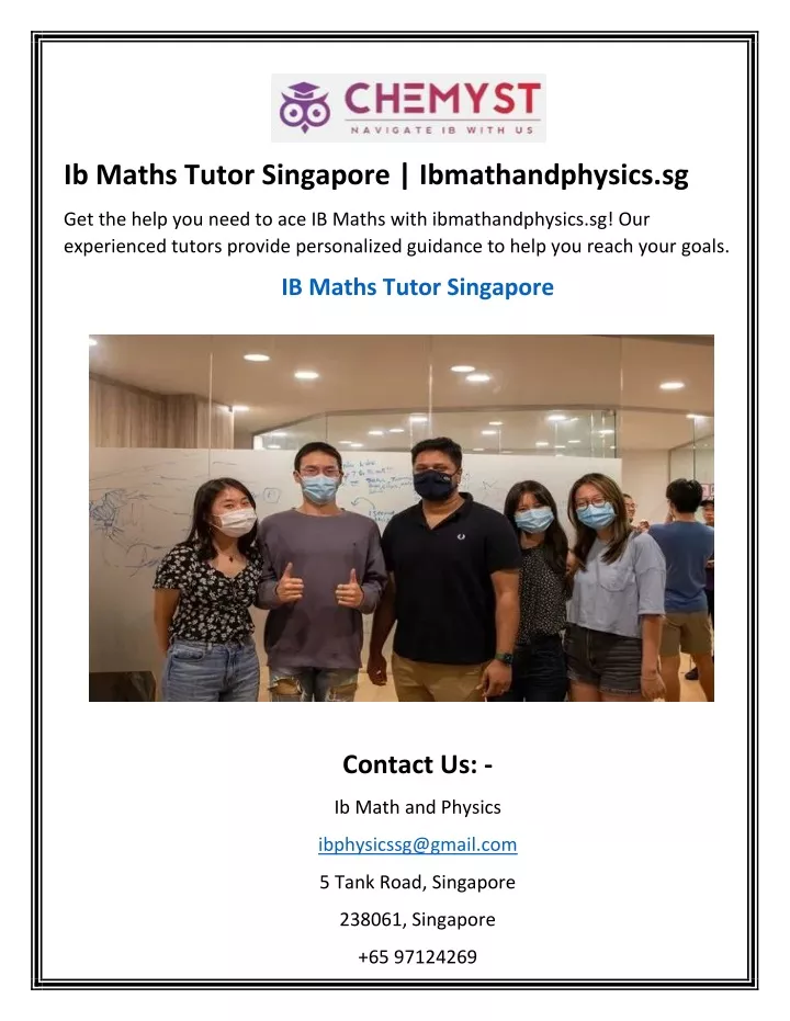 ib maths tutor singapore ibmathandphysics sg