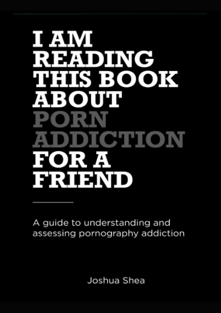 i m reading this book about porn addiction