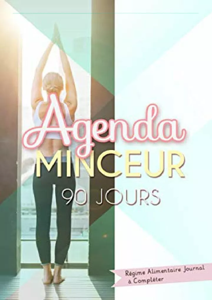 agenda minceur 90 jours r gime alimentaire