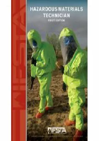 [PDF] DOWNLOAD FREE Hazardous Materials Technician, 1st Edition kindle