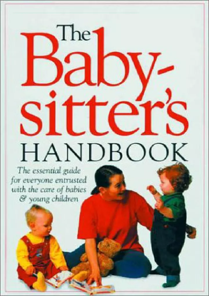the babysitter s handbook download pdf read