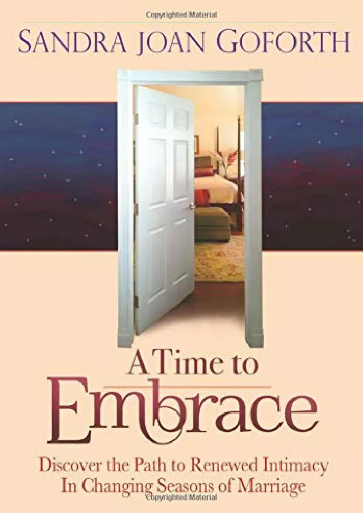 a time to embrace a guide to intimacy and passion