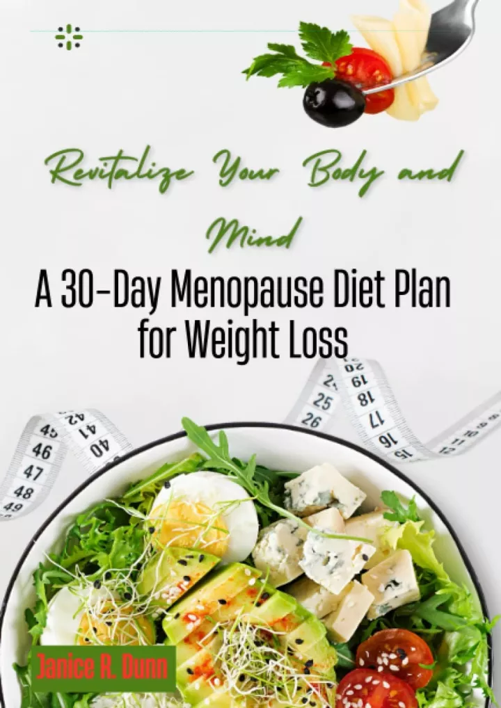 revitalize your body and mind a 30 day menopause