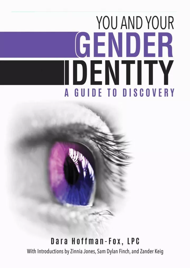 you and your gender identity a guide to discovery