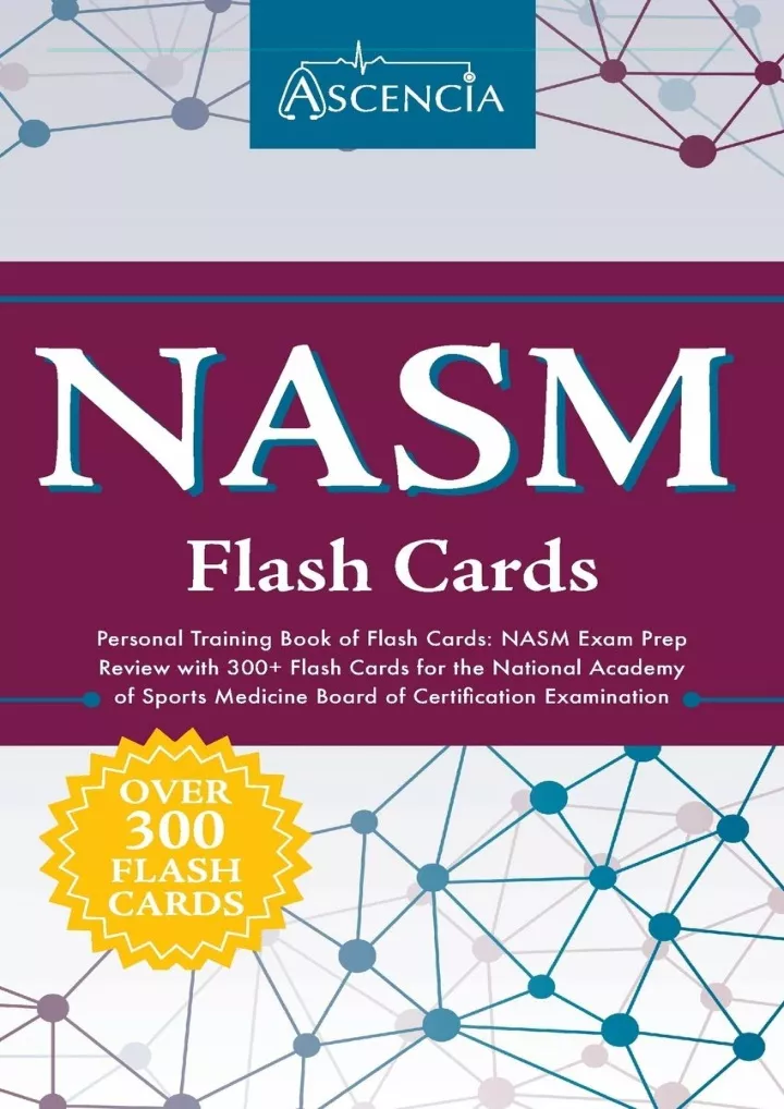 nasm personal training book of flash cards nasm