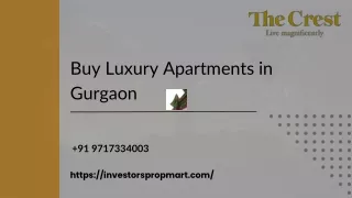 Buy Luxury Apartments in Gurgaon