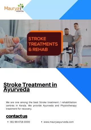 Find Stroke Treatment in Ayurveda