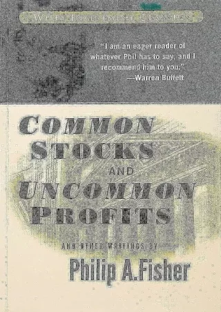 PDF/READ Common Stocks and Uncommon Profits and Other Writings