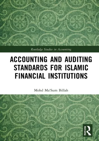 [PDF] DOWNLOAD Accounting and Auditing Standards for Islamic Financial Institutions