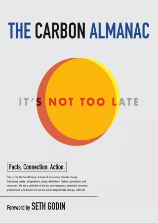 [PDF] DOWNLOAD The Carbon Almanac: It's Not Too Late