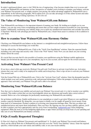 Online Consolation: Very easily Receive and Keep watch over walmart visa gift ca