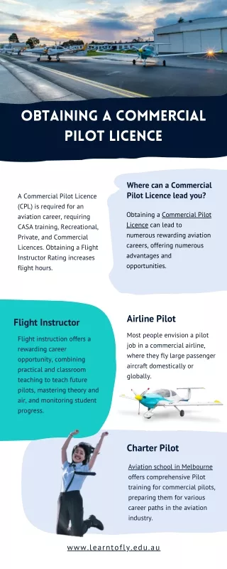 Obtaining a Commercial Pilot Licence