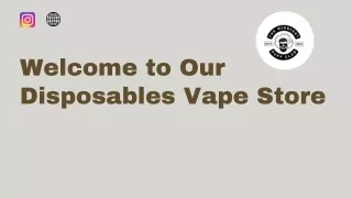 Our Disposables Vape Store