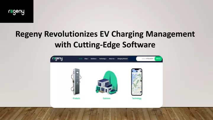regeny revolutionizes ev charging management with