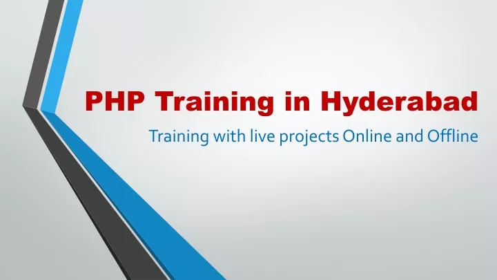 php training in hyderabad
