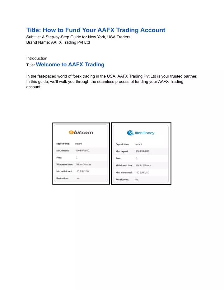 title how to fund your aafx trading account