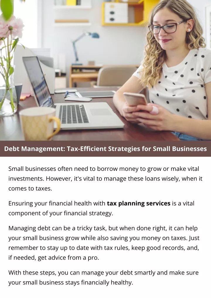 debt management tax efficient strategies