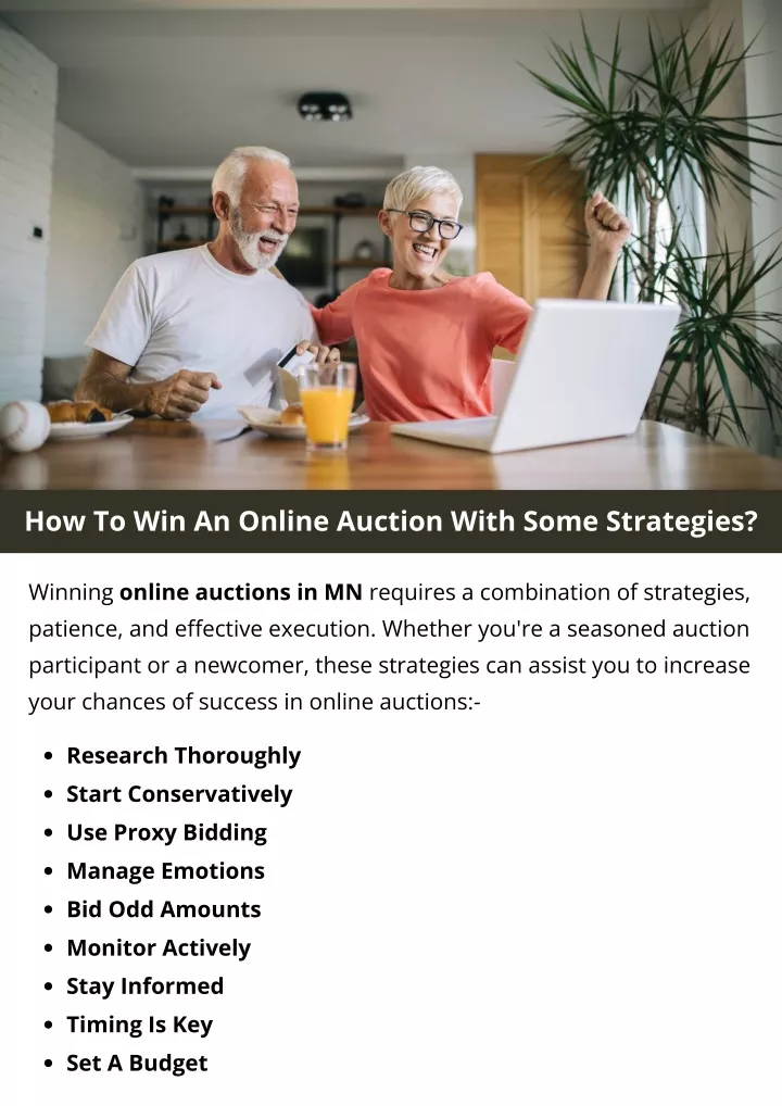 how to win an online auction with some strategies