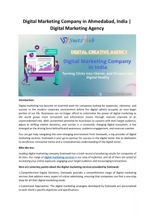 Digital Marketing Company in Ahmedabad, India | Digital Marketing Agency