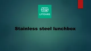 Stainless Steel Lunchbox | LftOvrs