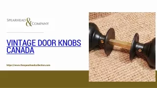 Vintage Door Knobs Canada