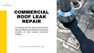 Effective Solutions for Commercial Roof Leak Repair