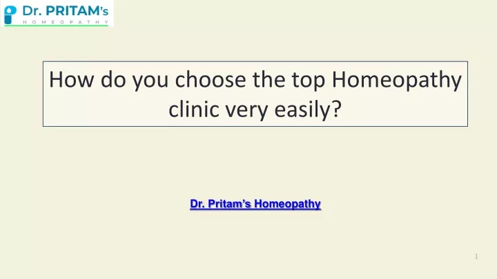 how do you choose the top homeopathy clinic very