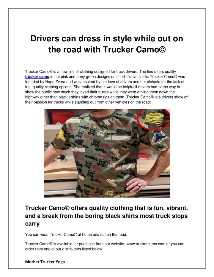 drivers can dress in style while out on the road